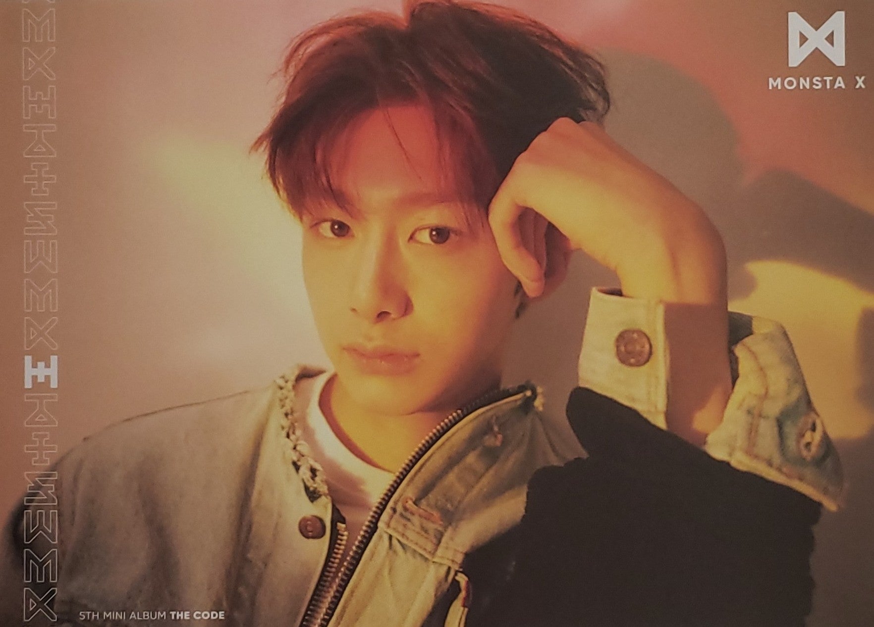 MonstaX 5th Mini Album The Code Official Poster - Photo Concept Hyungwon