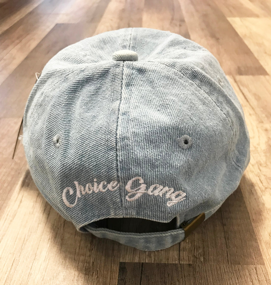 "Represent" Choice Gang Dad Hat - Denim