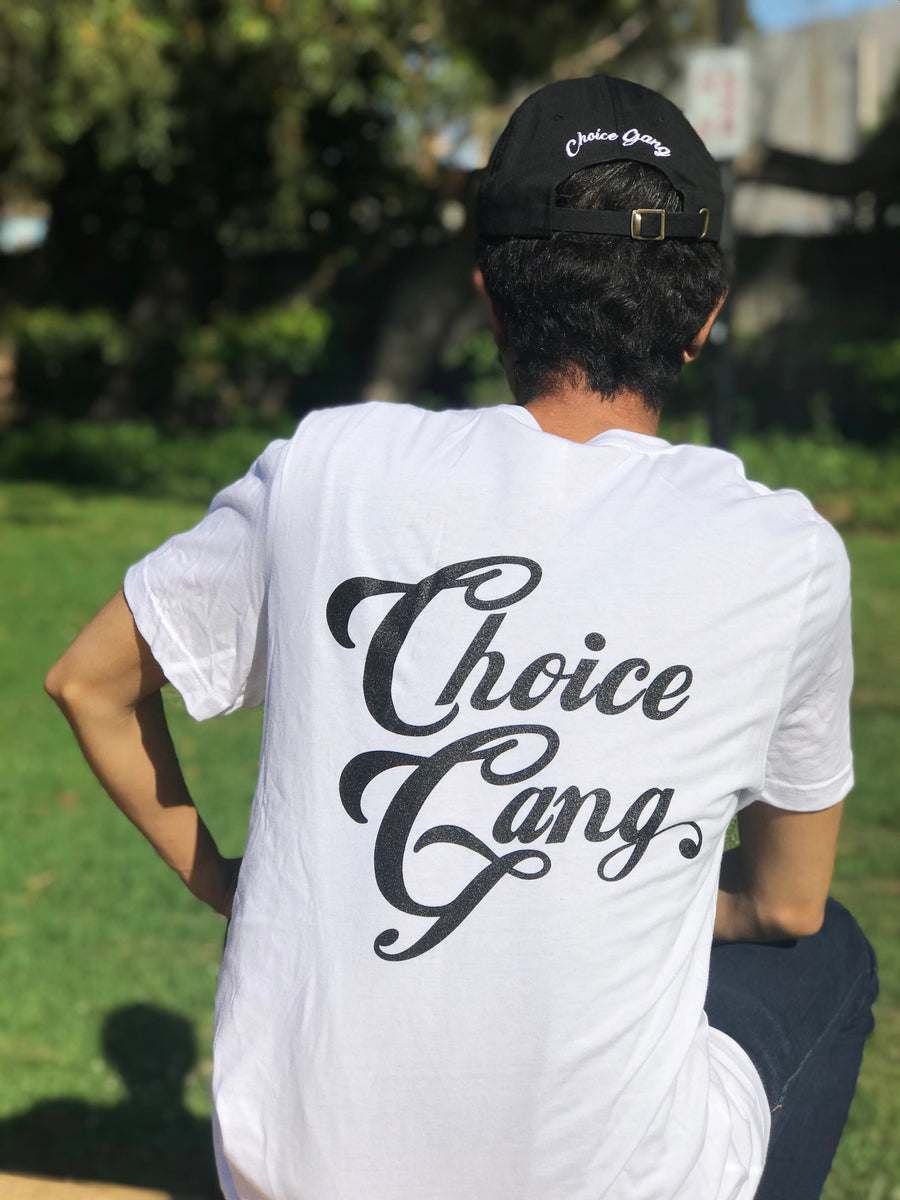 "Always Out Reppin" Ver. 2.0 - CHOICE GANG T-SHIRT (White)