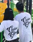"Always Out Reppin" Ver. 2.0 - CHOICE GANG T-SHIRT (White)
