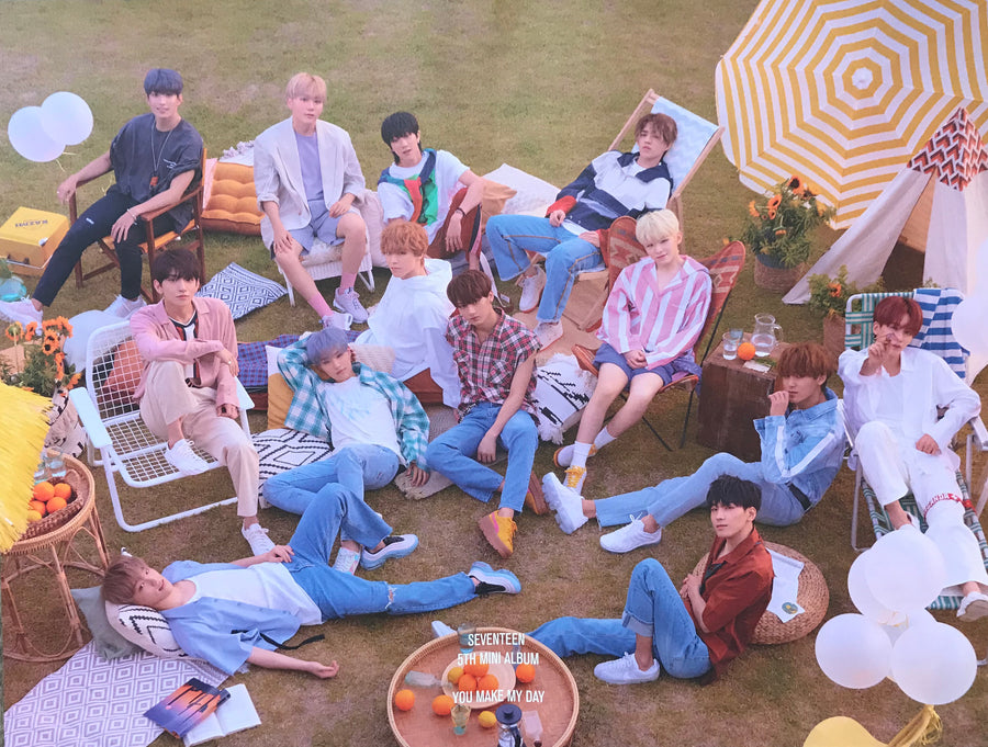 Seventeen 5th Mini Album You Make My Day Official Poster - Photo Concept Set The Sun