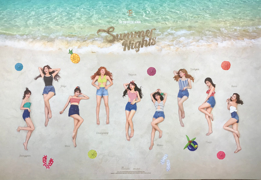Twice 2nd Special Album Summer Nights Official Poster - Photo Concept 3