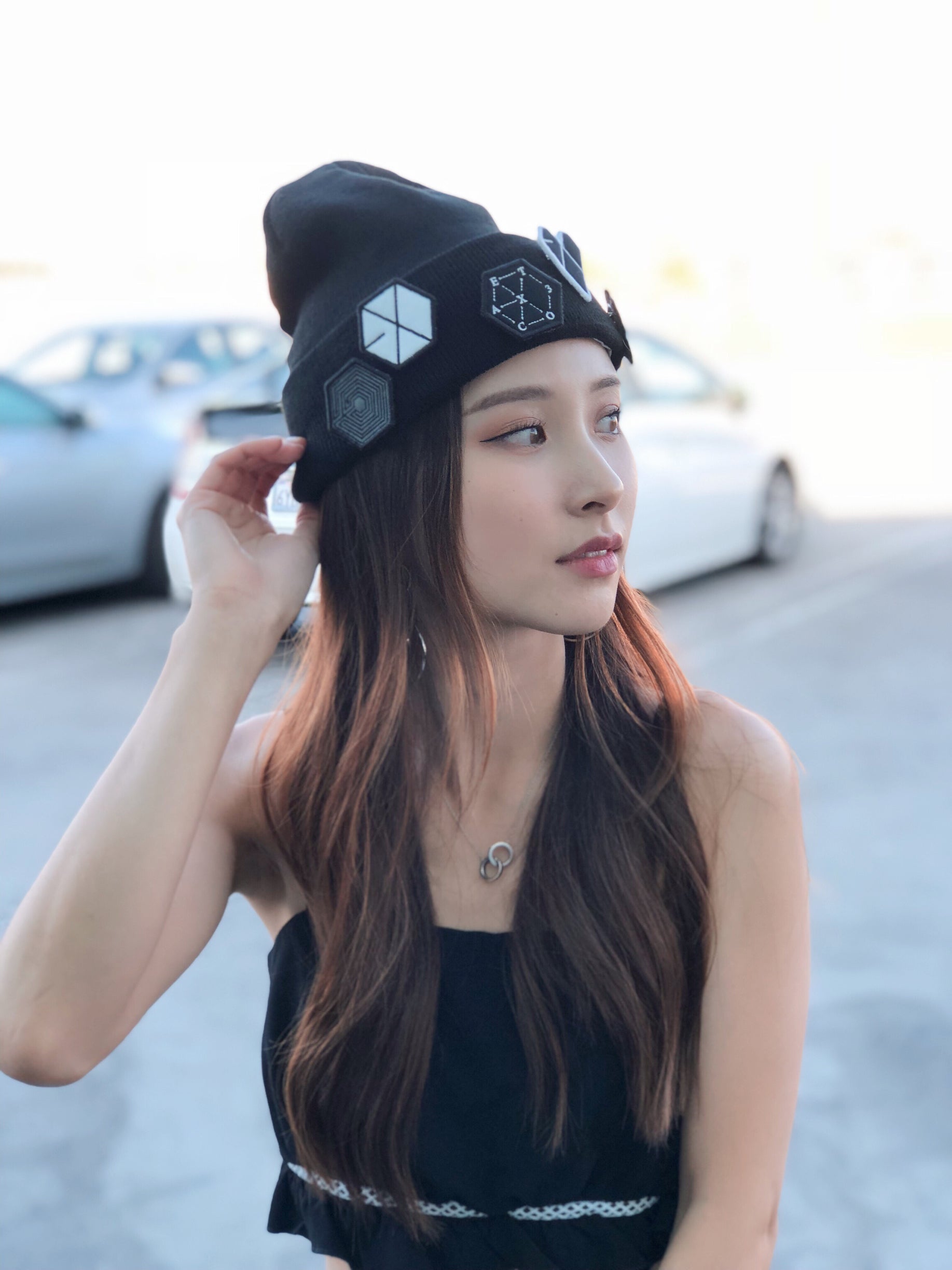 EXO SM Official Beanie with Album Logos Embroidered