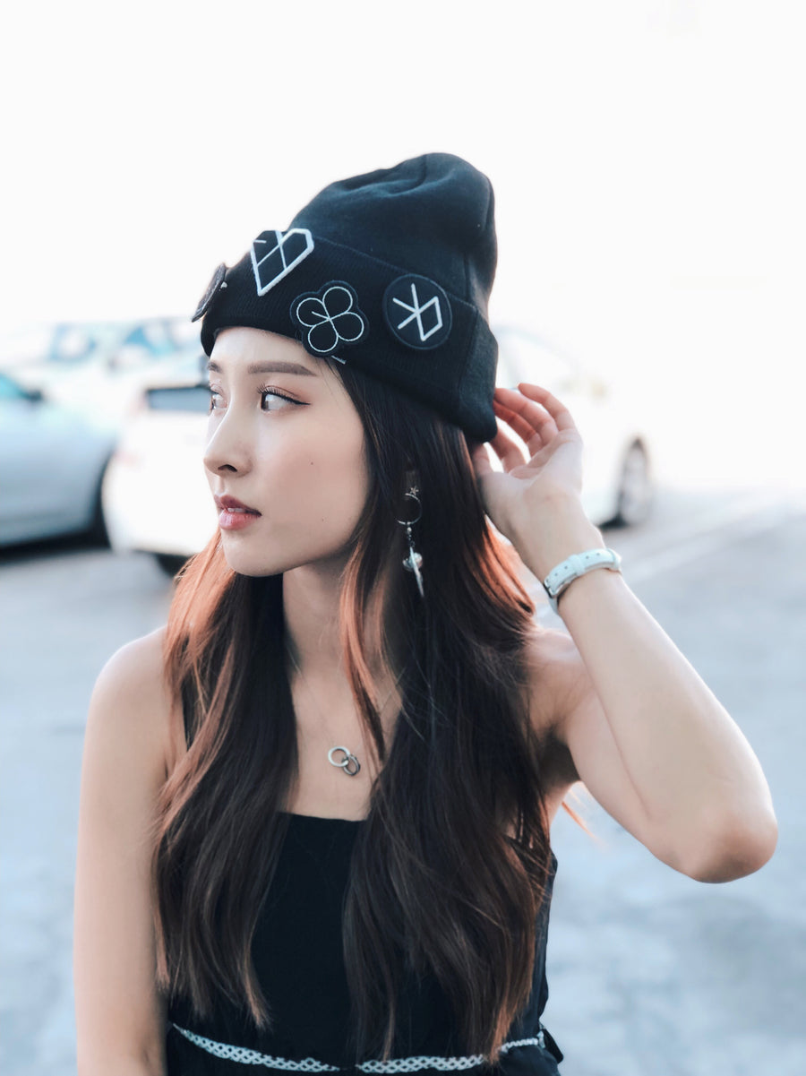 EXO SM Official Beanie with Album Logos Embroidered