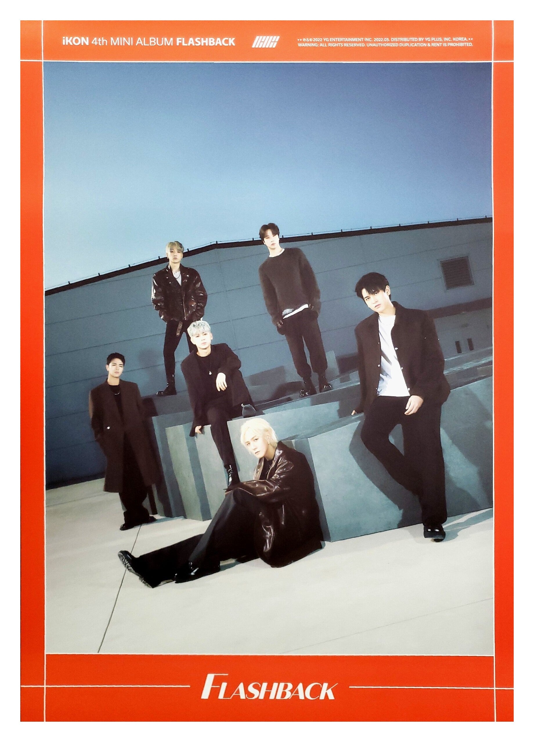 IKON 4th Mini Album Flashback Photobook Ver. Official Poster - Photo C ...