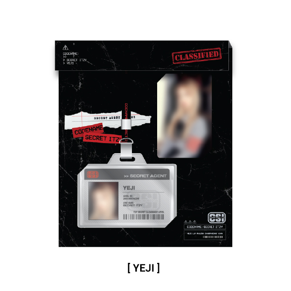 Itzy Codename : Secret Itzy - Agent ID Card + Lanyard Set