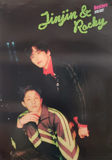 Astro JinJin & Rocky 1st Mini Album Restore Official Poster - Photo Concept Vacation