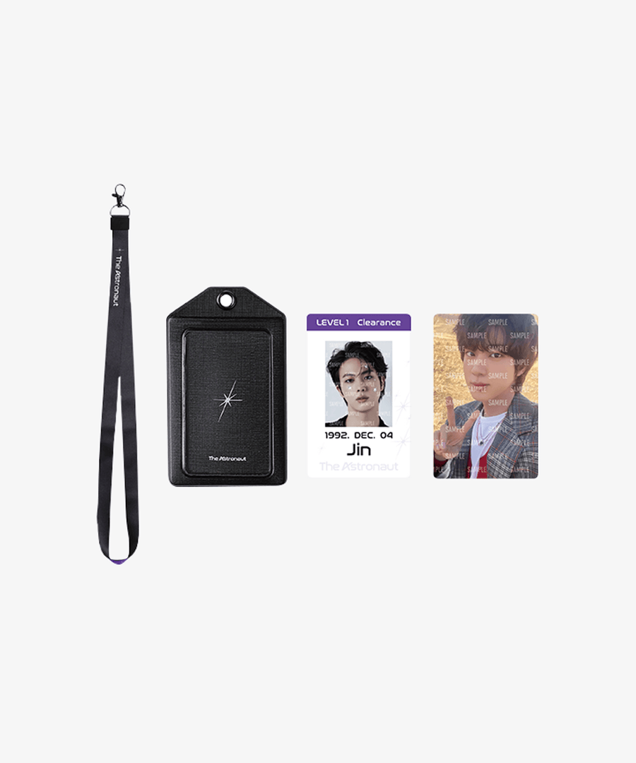 Jin The Astronaut Official Merchandise - ID Card Holder Set