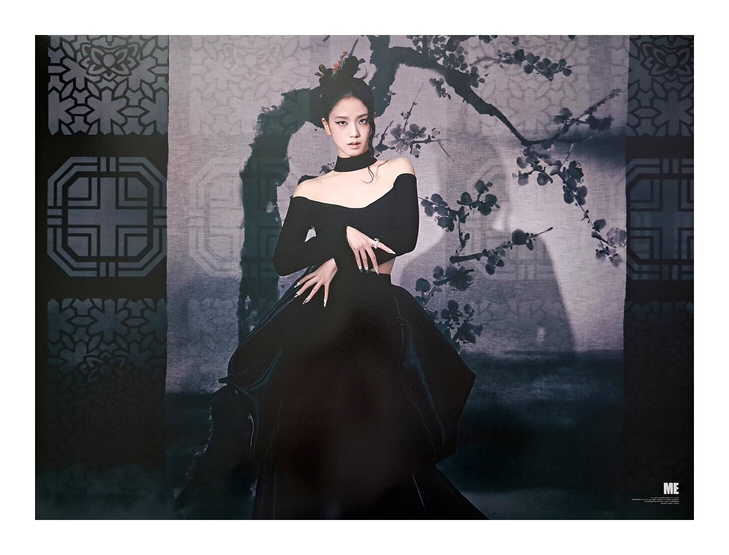 Jisoo 1st Single Album Me Official Poster - Photo Concept Black ...