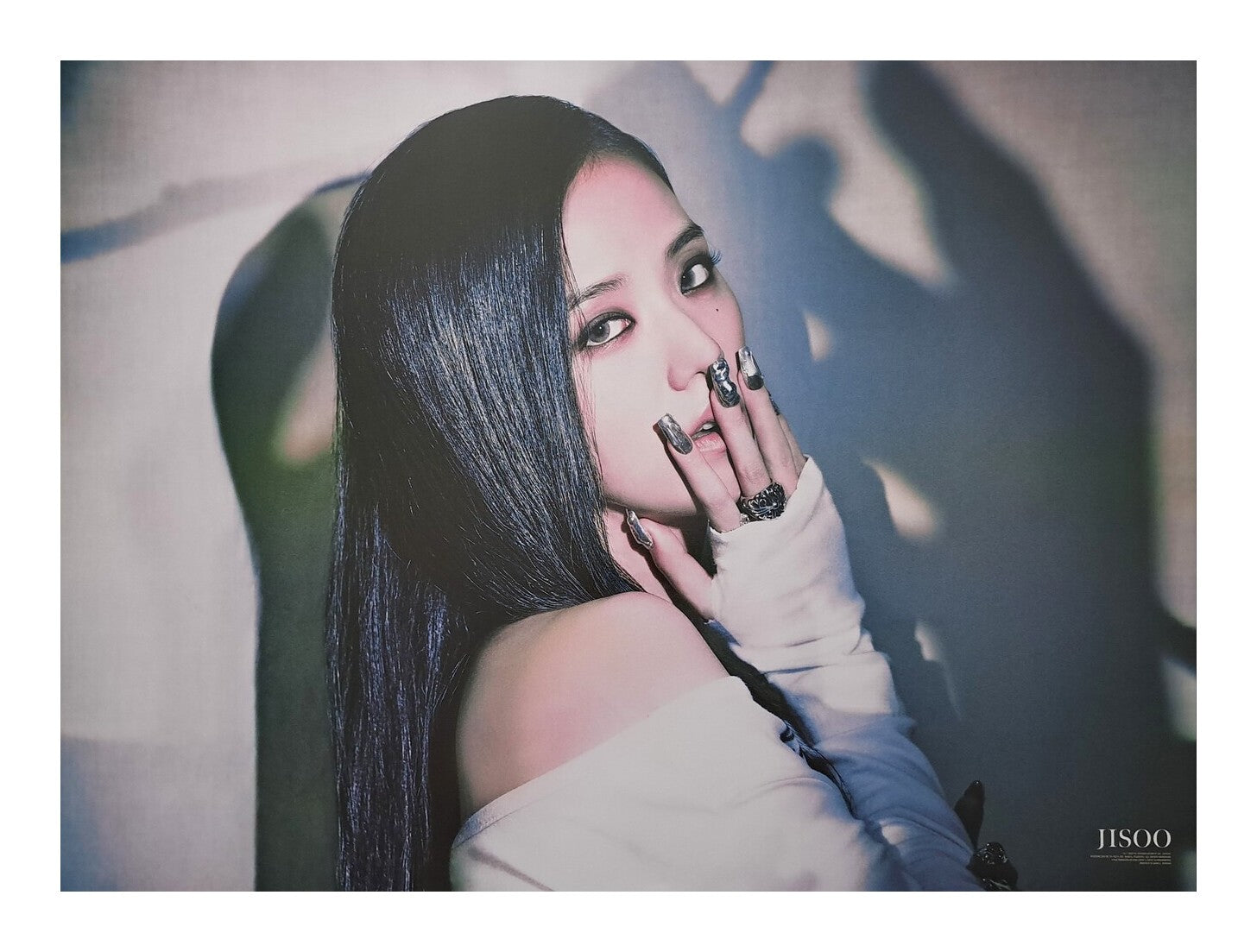 Jisoo 1st Single Album Me Official Poster - Photo Concept Black