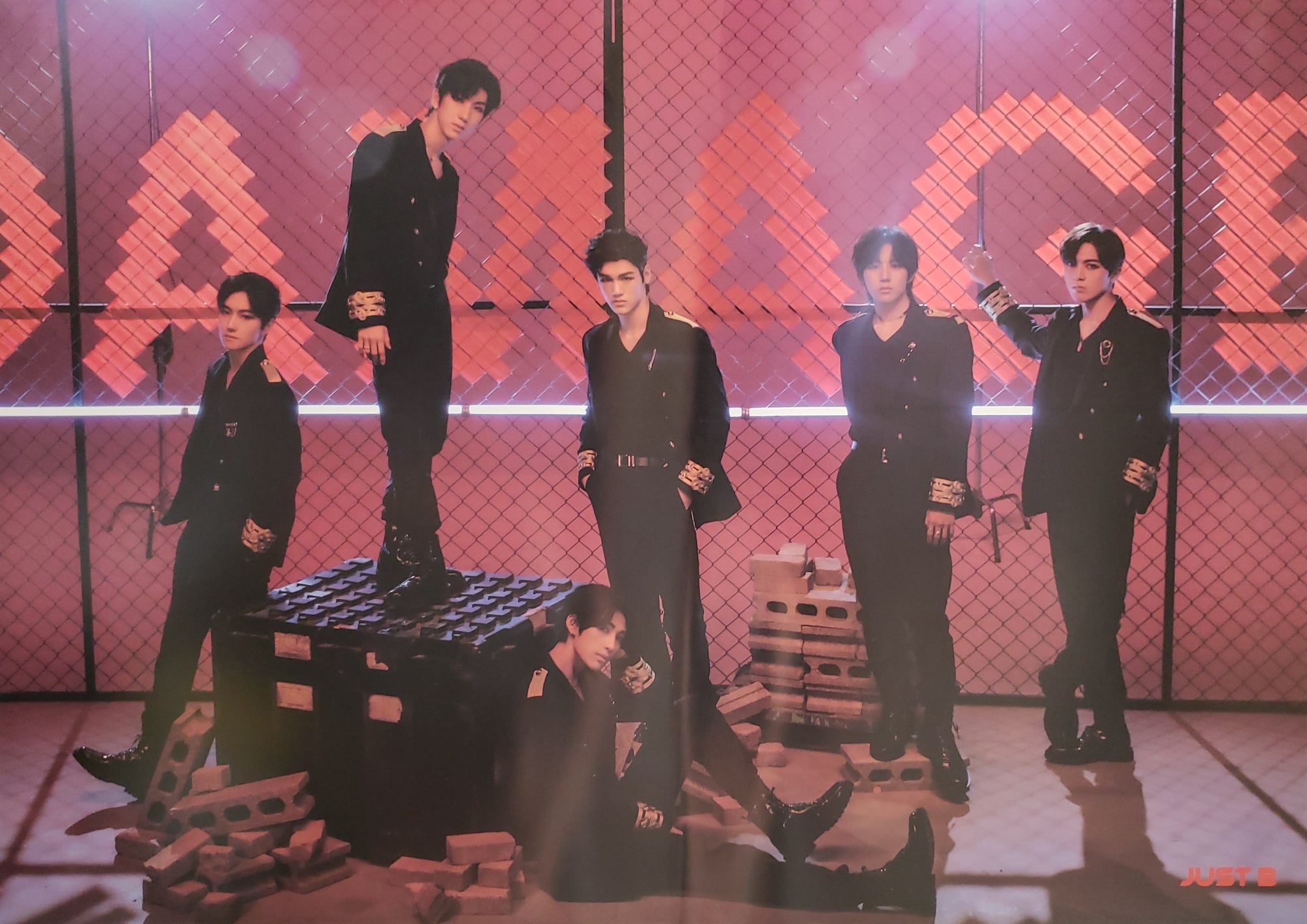 JUST B 1st Mini Album Just Burn Official Poster - Photo Concept 2