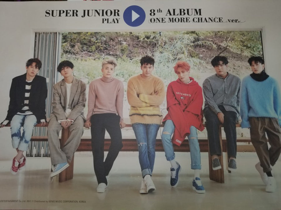 Super Junior 8th Mini Album PLAY Official Poster - One More Chance Version