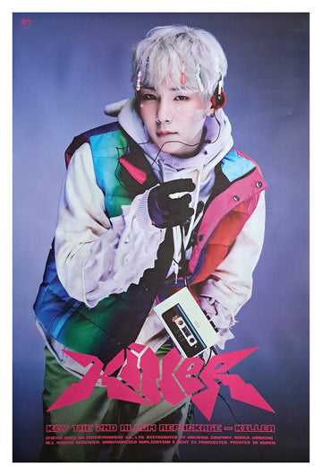 Key 2nd Repackage Album Killer Official Poster - Photo Concept Zine