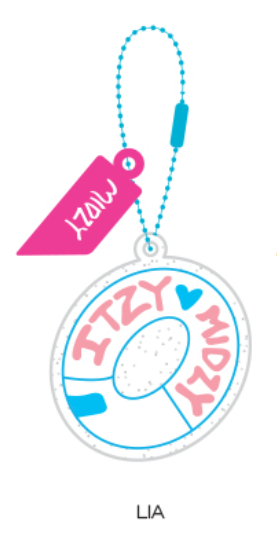 Itzy Light Ring Pop Up Official Merchandise - Acrylic Key Ring