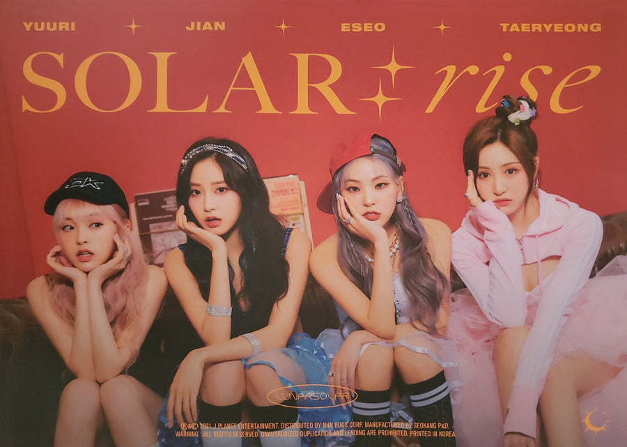 LUNARSOLAR 2nd single Album SOLAR : rise Official Poster - Photo Concept