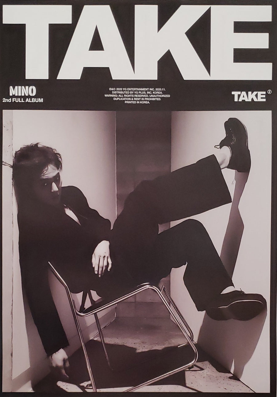 MINO 2ND ALBUM TAKE Official Poster - Version 1 Concept 1