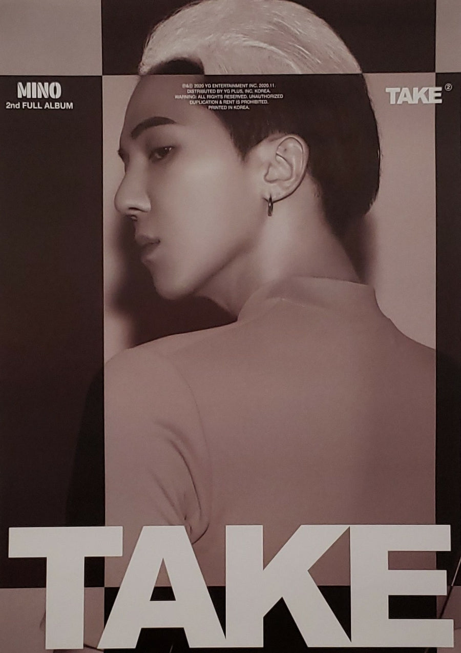MINO 2ND ALBUM TAKE Official Poster - Version 2 Concept 1