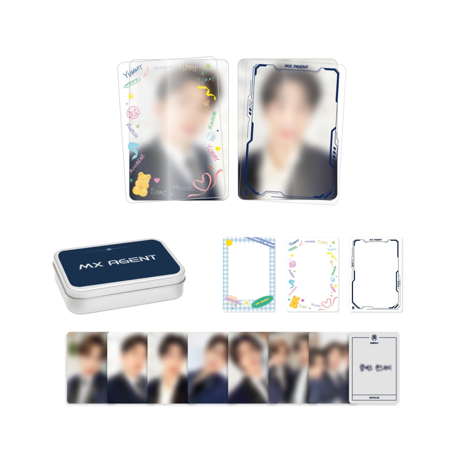 Monsta X MX Agent Official Merchandise - Tincase Photocard Set