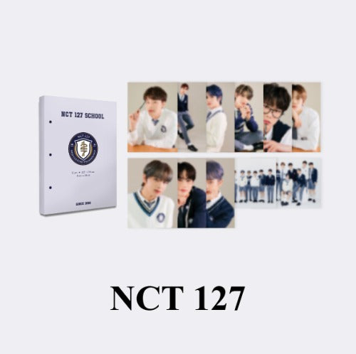 NCT 127 2021 Back To School Kit - Hard Cover Postcard Book