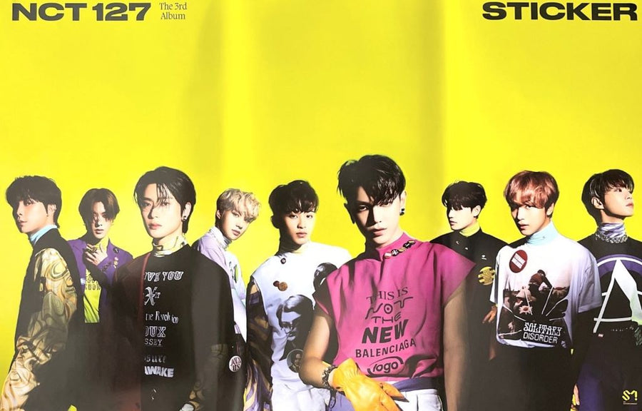 NCT 127 3rd Album Sticker Official Poster - Photo Concept Sticky