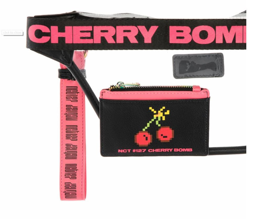 NCT 127 SM Official "Cherry Bomb" Fanny Pack with Card Wallet & Keychain