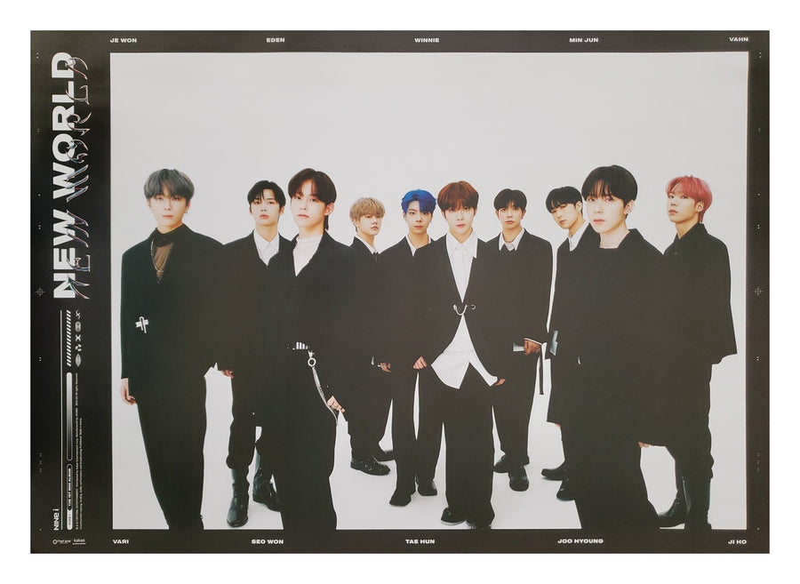 Nine.i 1st Mini Album New World Official Poster - Photo Concept 1