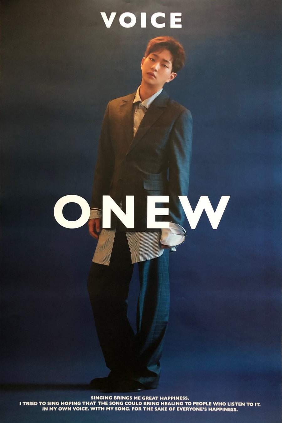 Onew 1st Album Voice Official Poster - Photo Concept 1