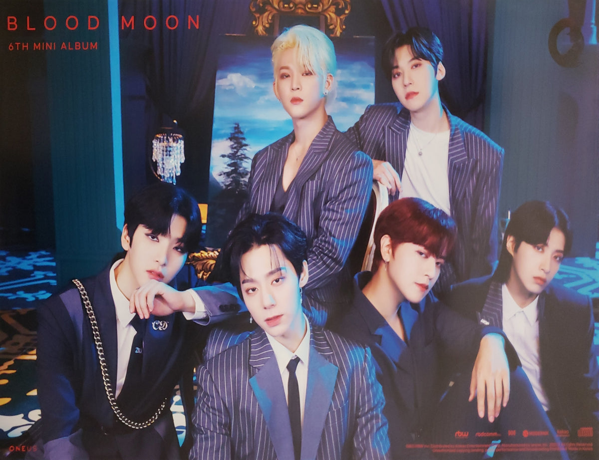 Oneus Moon Pattern Oneus 6th Mini Album Blood Moon Official Poster - Photo Concept Group ...