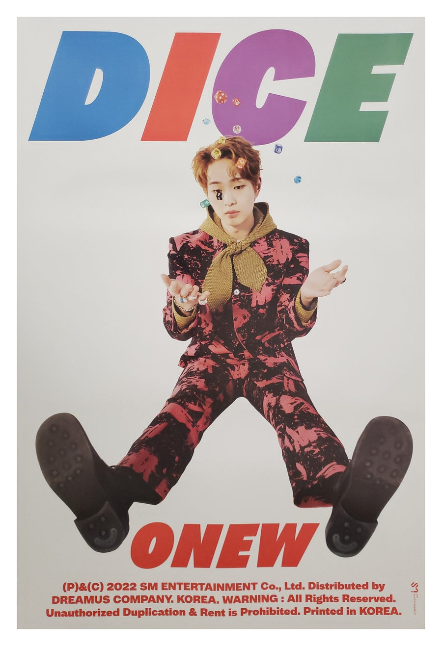 Onew 2nd Mini Album Dice (Photobook Ver.) Official Poster - Photo Concept 2