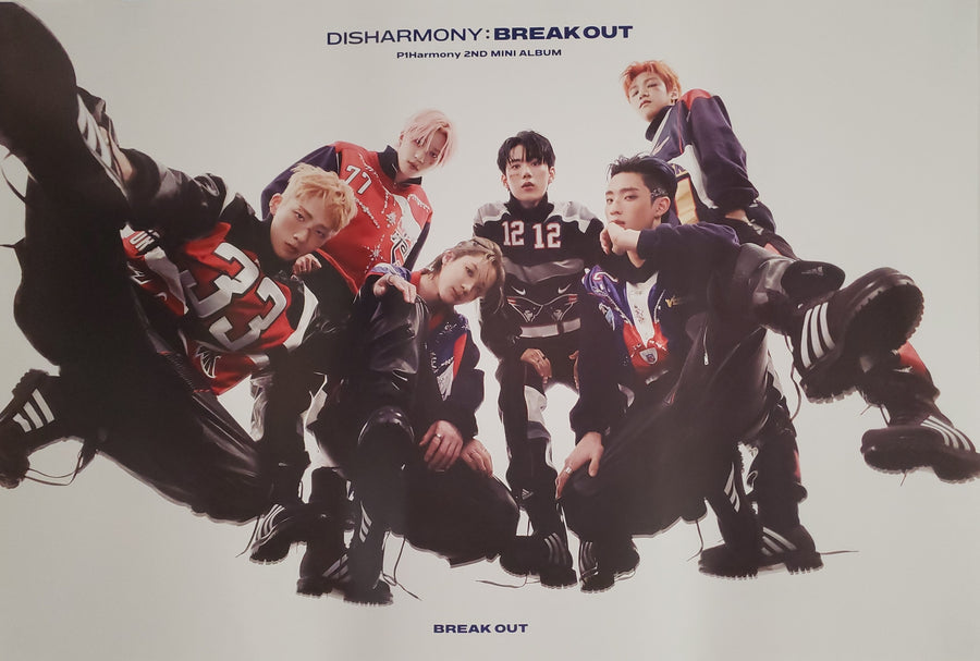 P1Harmony 2nd Mini Album DISHARMONY : BREAK OUT Official Poster - Photo Concept Breakout