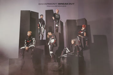 P1Harmony 2nd Mini Album DISHARMONY : BREAK OUT Official Poster - Photo Concept Freakout