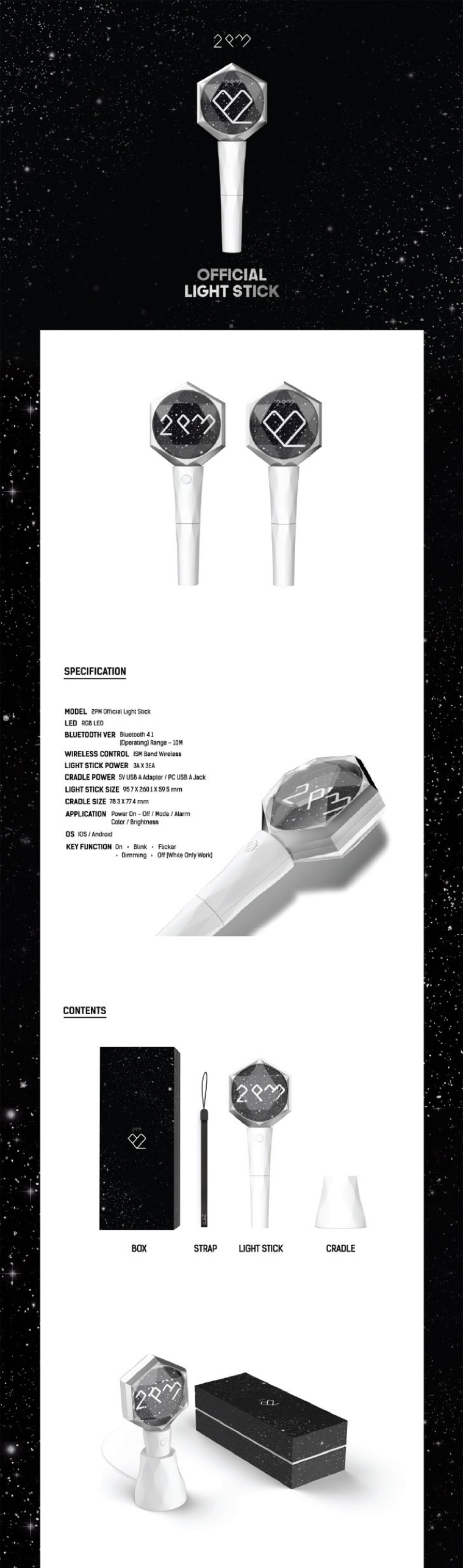 2PM Official Light Stick Ver.2