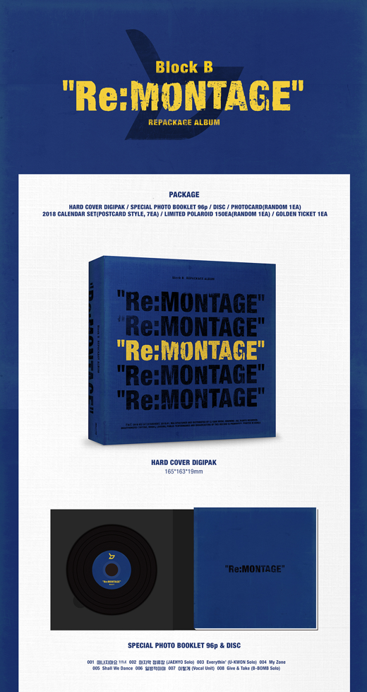 Block B 6th Mini Album Repackaged - Re: Montage