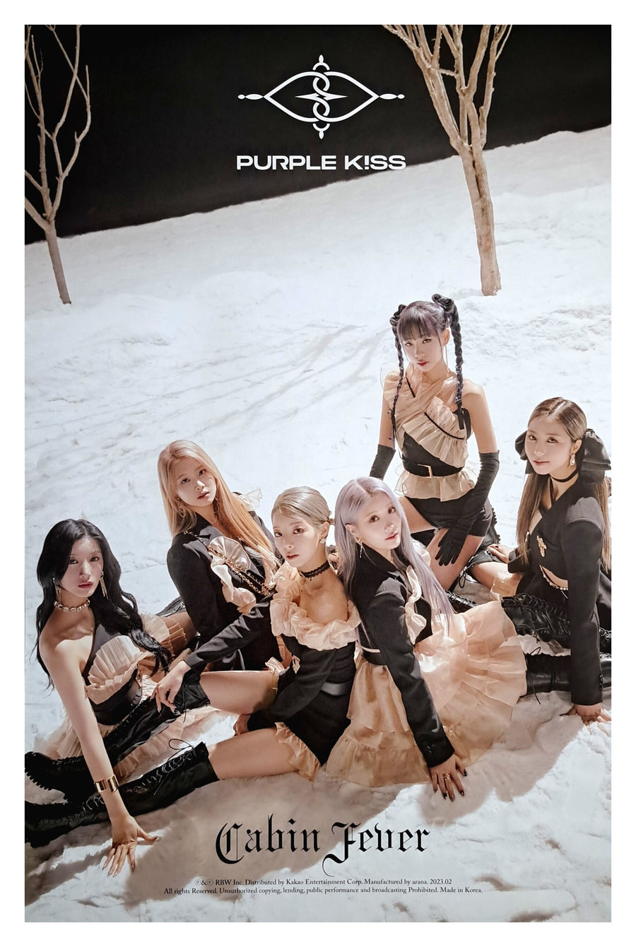 Purple Kiss 5th Mini Album Cabin Fever Official Poster Photo Concept