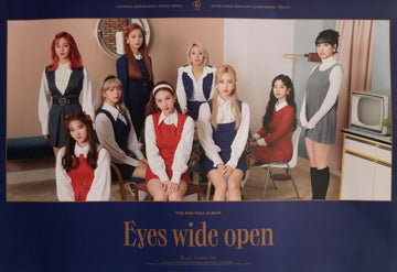 Twice 2nd Album Eyes Wide Open Official Poster - Photo Concept Retro