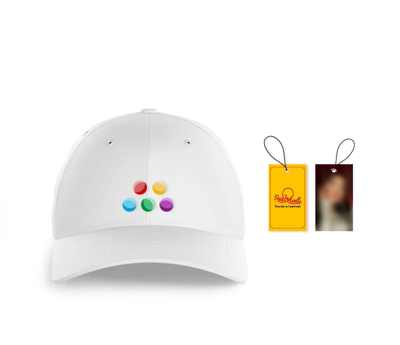 Red Velvet Day 1 Dad Hat with Embroidery with Photo Tag