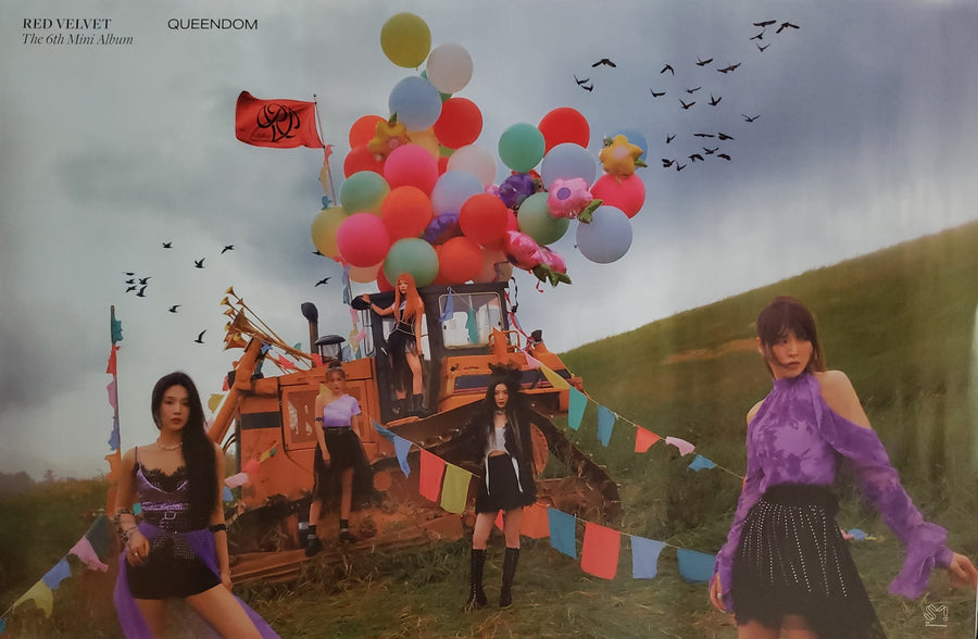 Red Velvet 6th Mini Album Queendom (Photobook / Queens Ver.) Official Poster - Photo Concept 1