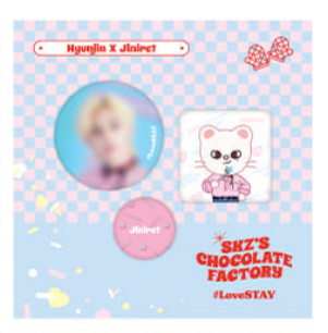 Stray Kids 2nd #LoveSTAY SKZ's Chocolate Factory x SKZOO - Pin Button Set
