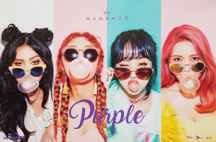 Mamamoo 5th Mini Album Purple Official Poster - Photo Concept 1