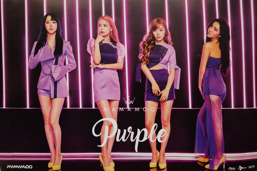 Mamamoo 5th Mini Album Purple Official Poster - Photo Concept 2