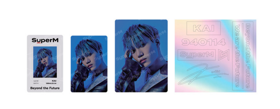 SuperM Beyond LIVE Goods - ID Card + Light Stick Deco Sticker Set