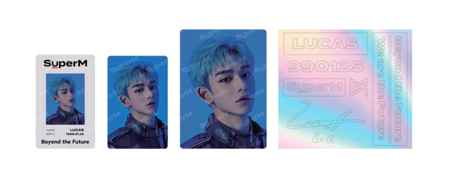 SuperM Beyond LIVE Goods - ID Card + Light Stick Deco Sticker Set