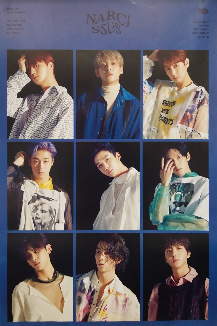 SF9 6th Mini Album  Narcissus Official Poster - Photo Concept 2
