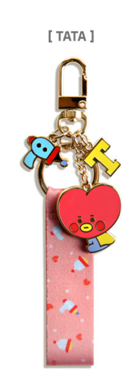BT21 x Monopoly Official Merchandise - Baby Strap Metal Keyring