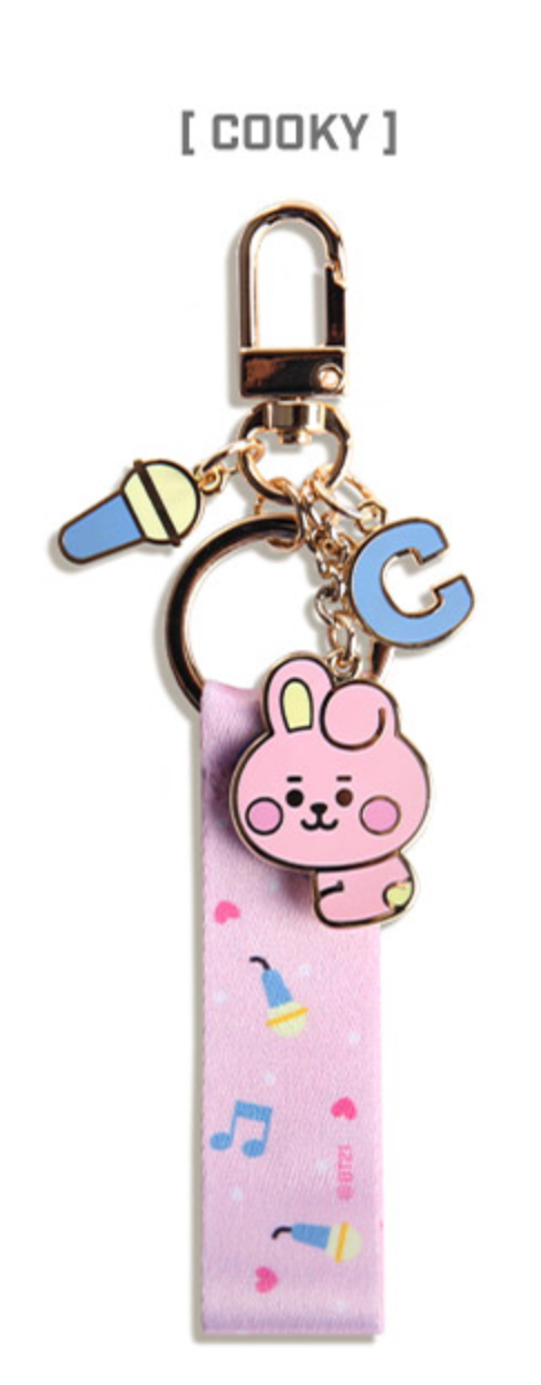BT21 x Monopoly Official Merchandise - Baby Strap Metal Keyring