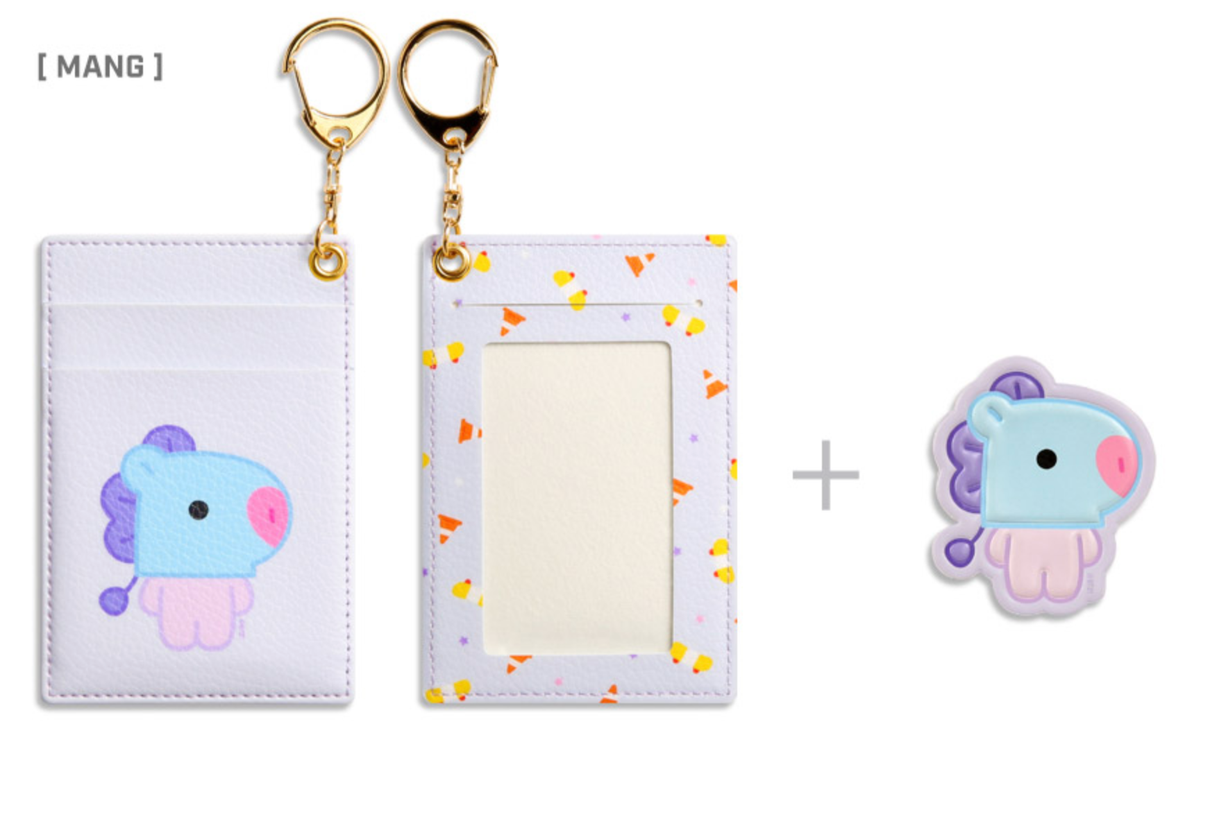 BT21 x Monopoly Official Merchandise - Baby Leather Patch Card Holder