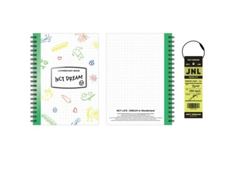 NCT DREAM Dream In Wonderland Official Merchandise- Commentary Book + Luggage Tag Set