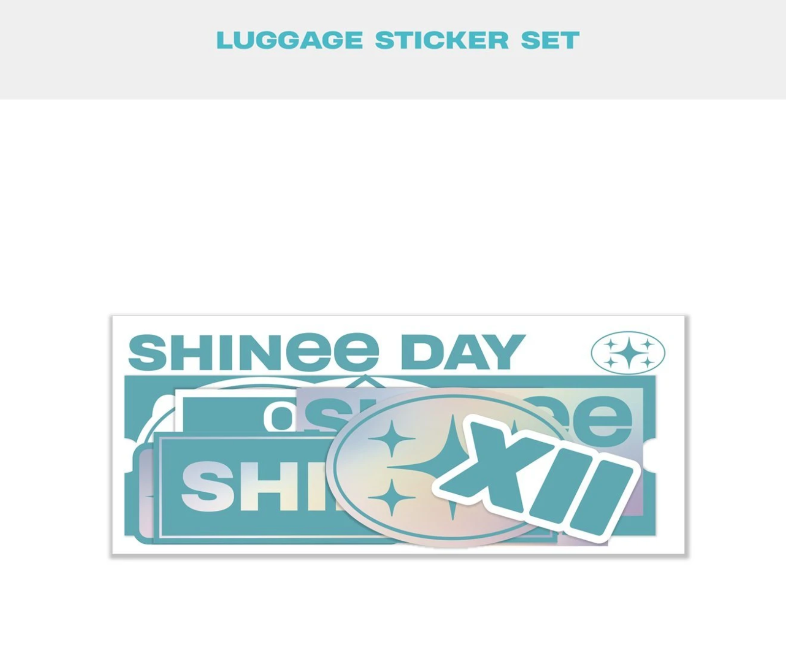 SHINee Debut 12th Anniversary Official Merchandise - Luggage Sticker Set