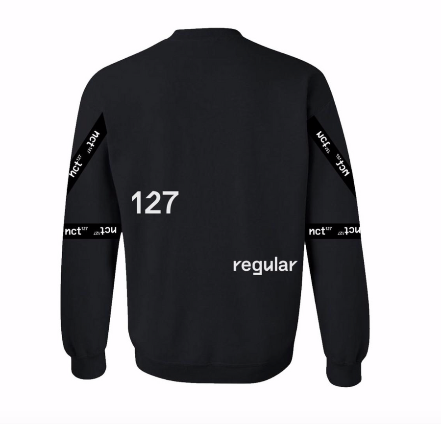 NCT 127 Irregular Banded Black Sweatshirt