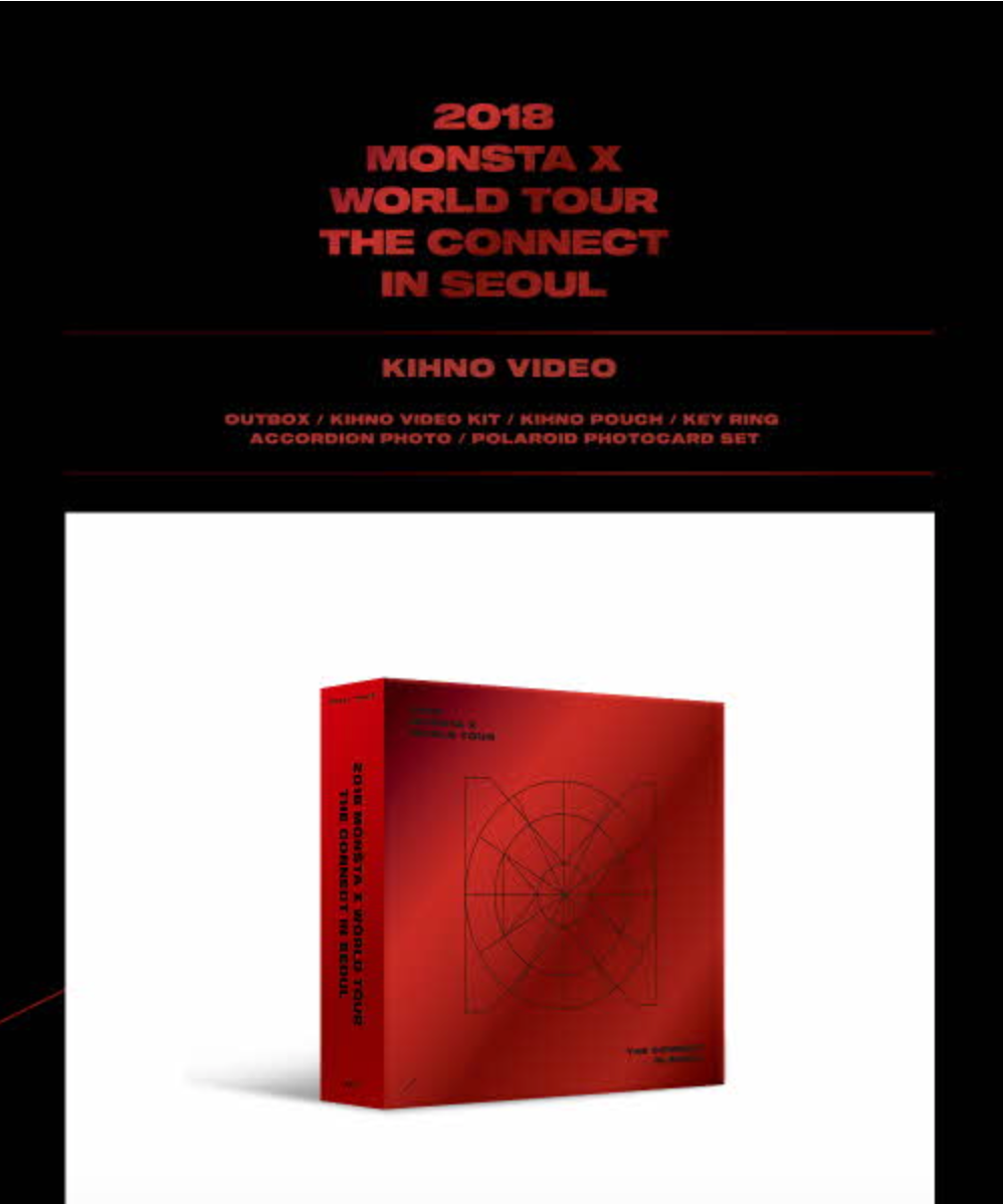 Monsta X - 2018 Monsta X World Tour &#39;The Connect in Seoul&#39; Kihno Kit